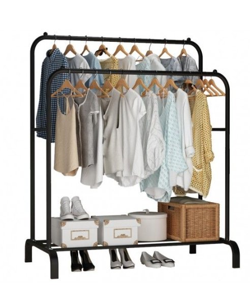 Suport dublu de umerase pentru haine - Organizator haine