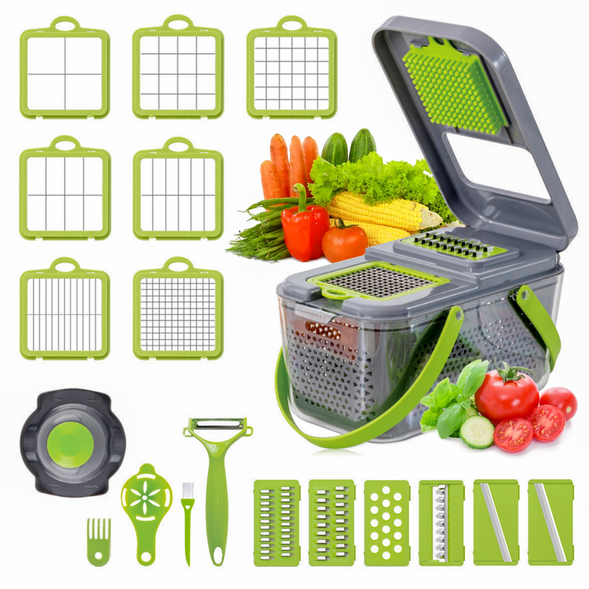 Razatoare multifunctionala pentru legume cu 22 accesorii, Veggie Slicer