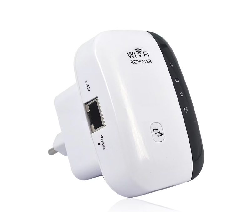 Amplificator de semnal Wifi, 2.4Ghz, 300 Mbps, raza de actiune 100m, priza LAN, alb