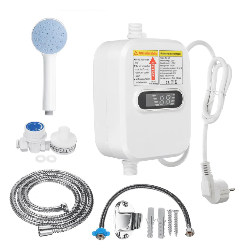 Boiler electric instant pentru apa calda, cu afisaj digital, 3500W