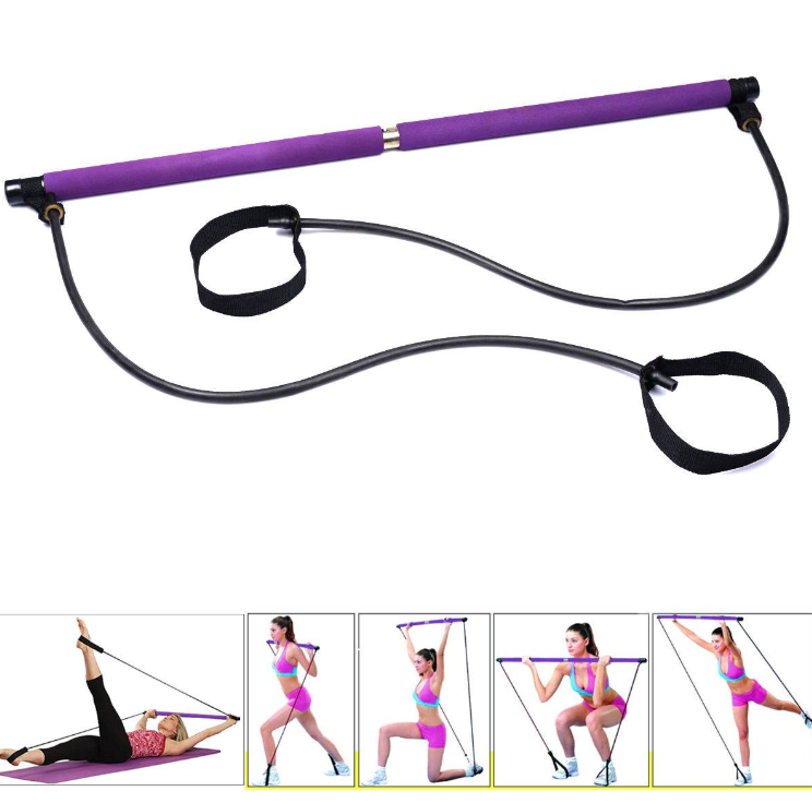 Bară cu 2 corzi pentru pilates, Portable Pilates Studio