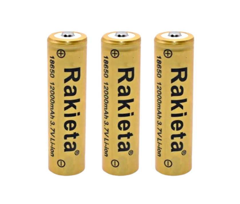 Set 3 Acumulatori 3.7v 12000mAh 18650