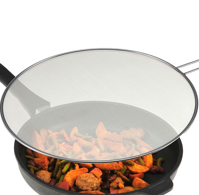 Capac protectie antistropire in timpul gatitului, impotriva uleiului incins si a picaturilor de mancare, 25 cm