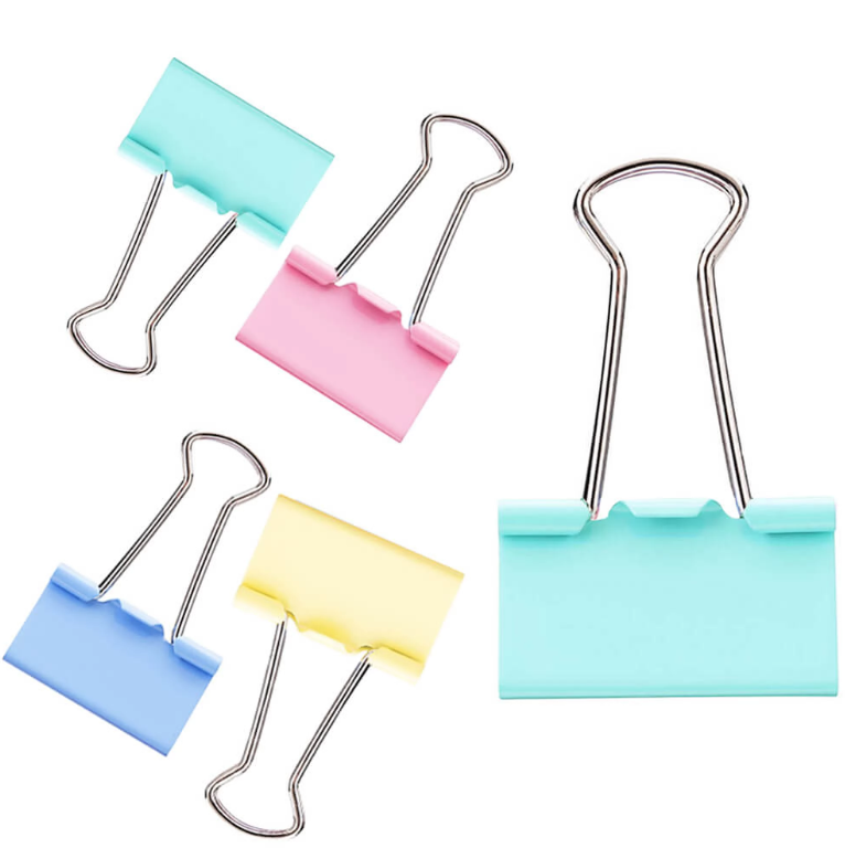 Clips color 41 mm, 24 buc/cutie