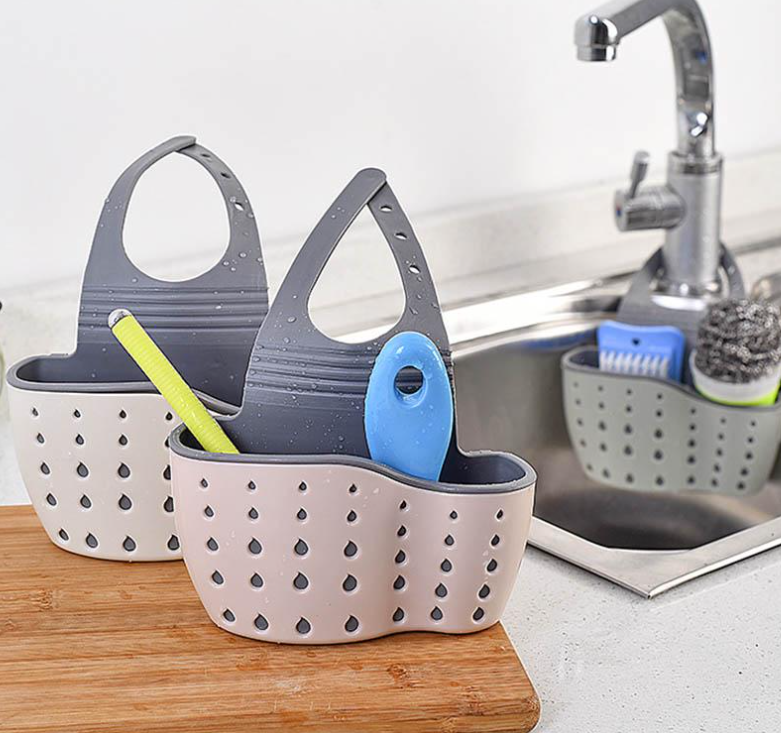 1 + 1 GRATIS - Suport chiuveta pentru depozitat buretii