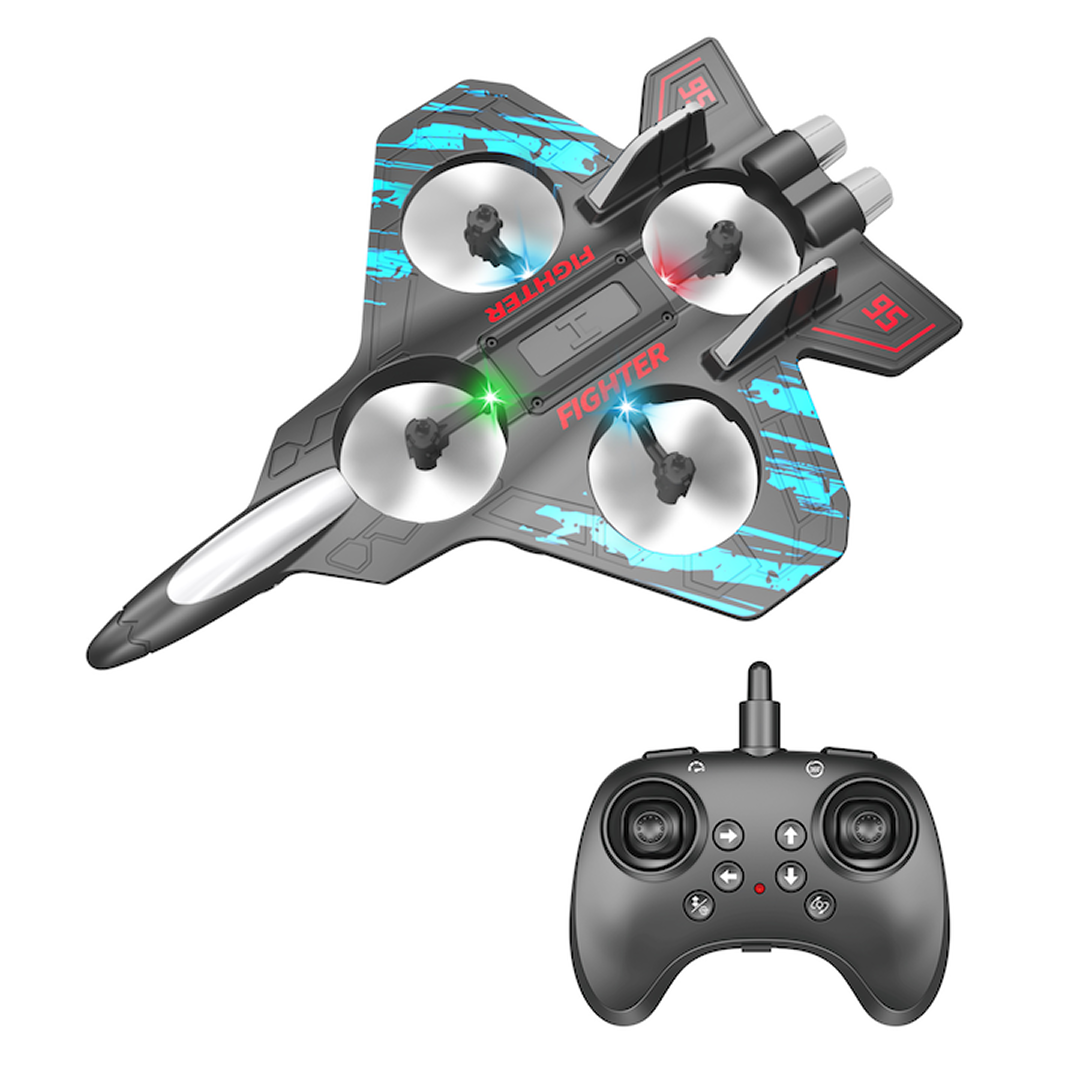 Drona tip Avion Cu Telecomanda | Acrobatii 360° | LED Spectaculos | 2.4GHz | 25x18x5.6 Cm