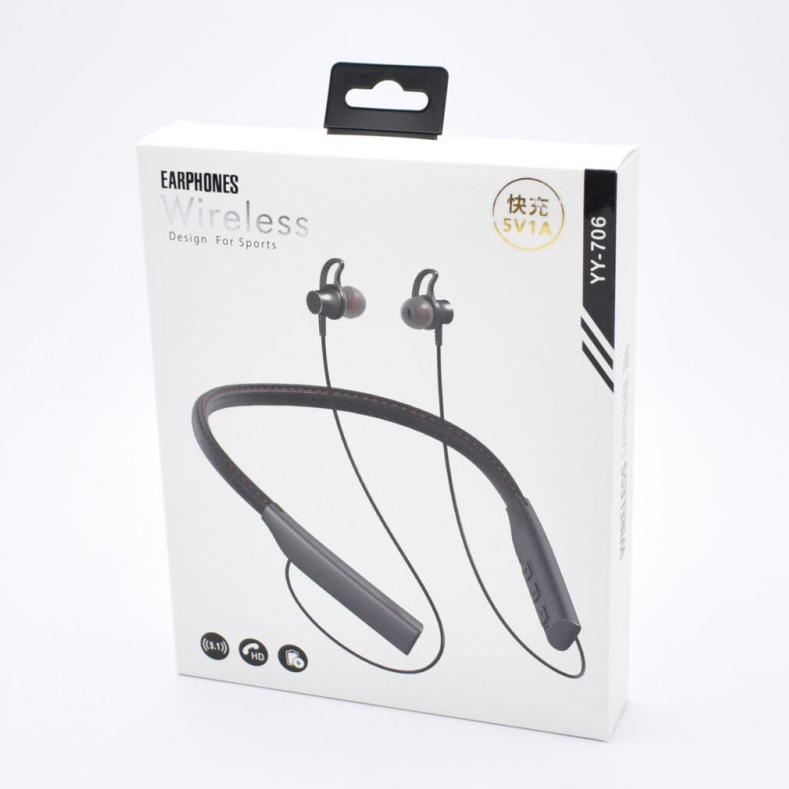 Casti cu Bluetooth Design Sport – YY-706, negru