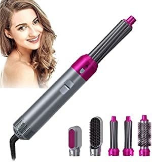  Multistyler Airwrap Hot Air Styler 5 in 1, Perie electrica de Uscat, coafat, indreptat si ondulat. 