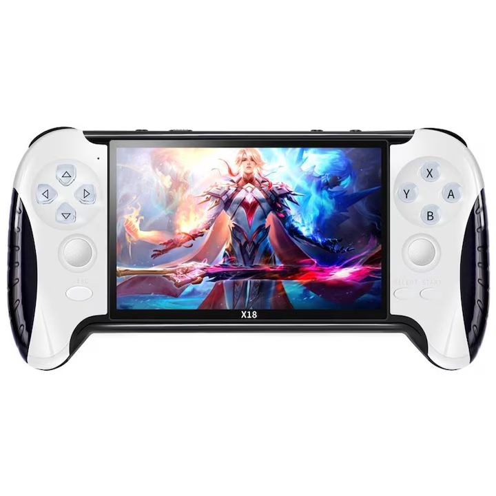 Consola Jocuri Retro Portabila | Procesor Dual-Core 1.2 GHz | Ecran HD | Jocuri Clasice | Consola Gaming Portabila