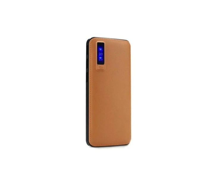Baterie externa smart power ban, 3 x USB design piele