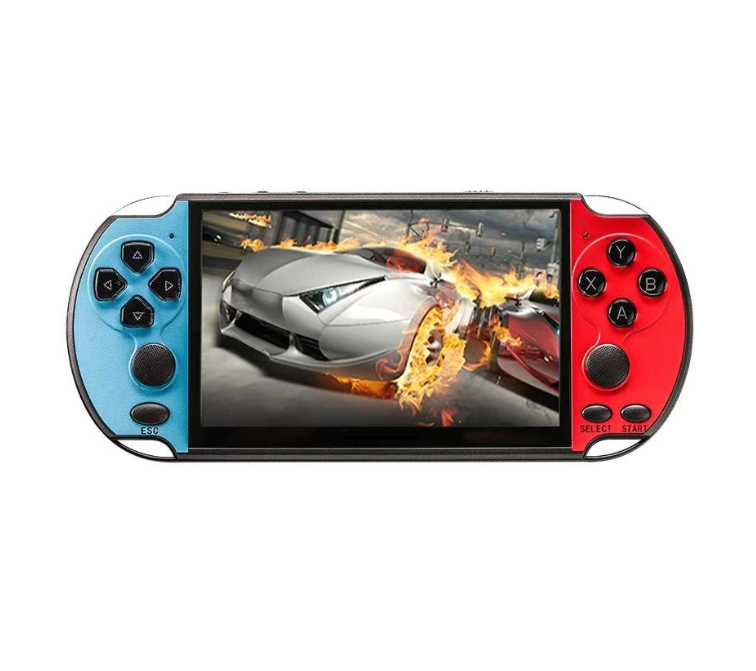 Consola portabila gaming, Eony, Albastru cu Rosu