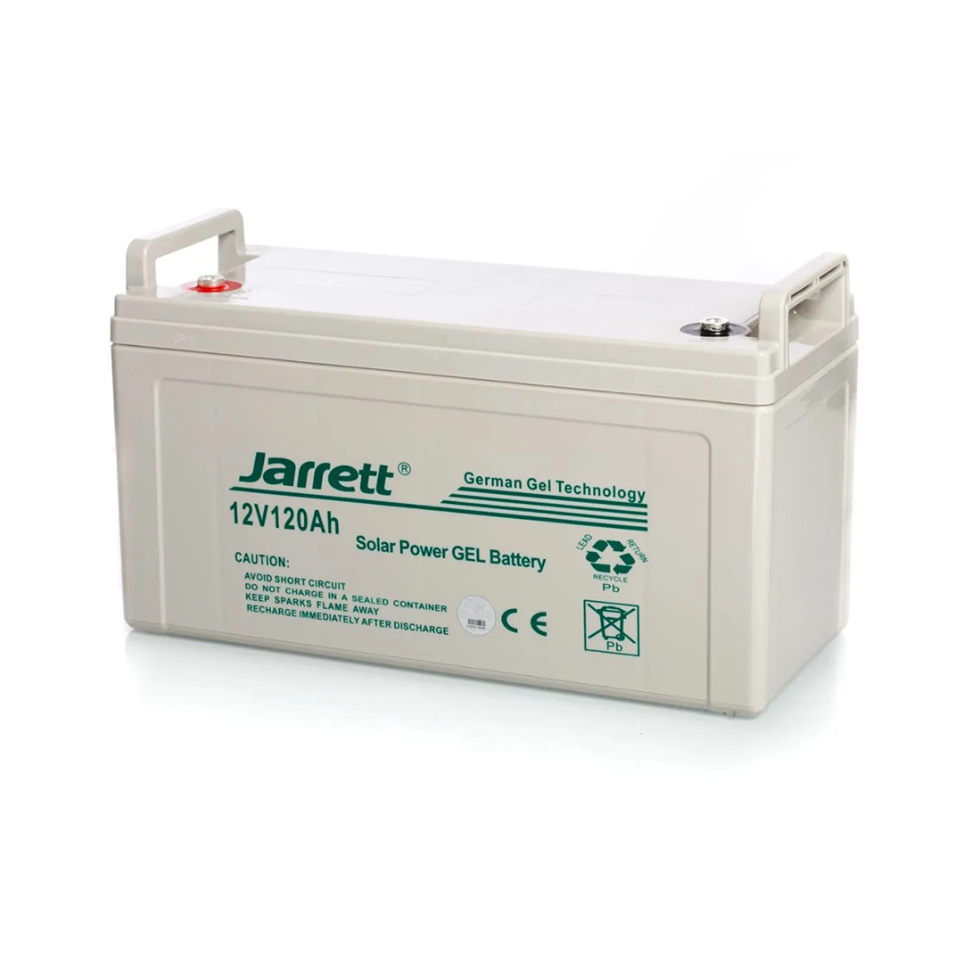 Acumulator solar gel Jarrett 12V 120Ah | baterie panouri fotovoltaice | deep cycle | fara mentenanta | durata lunga viata