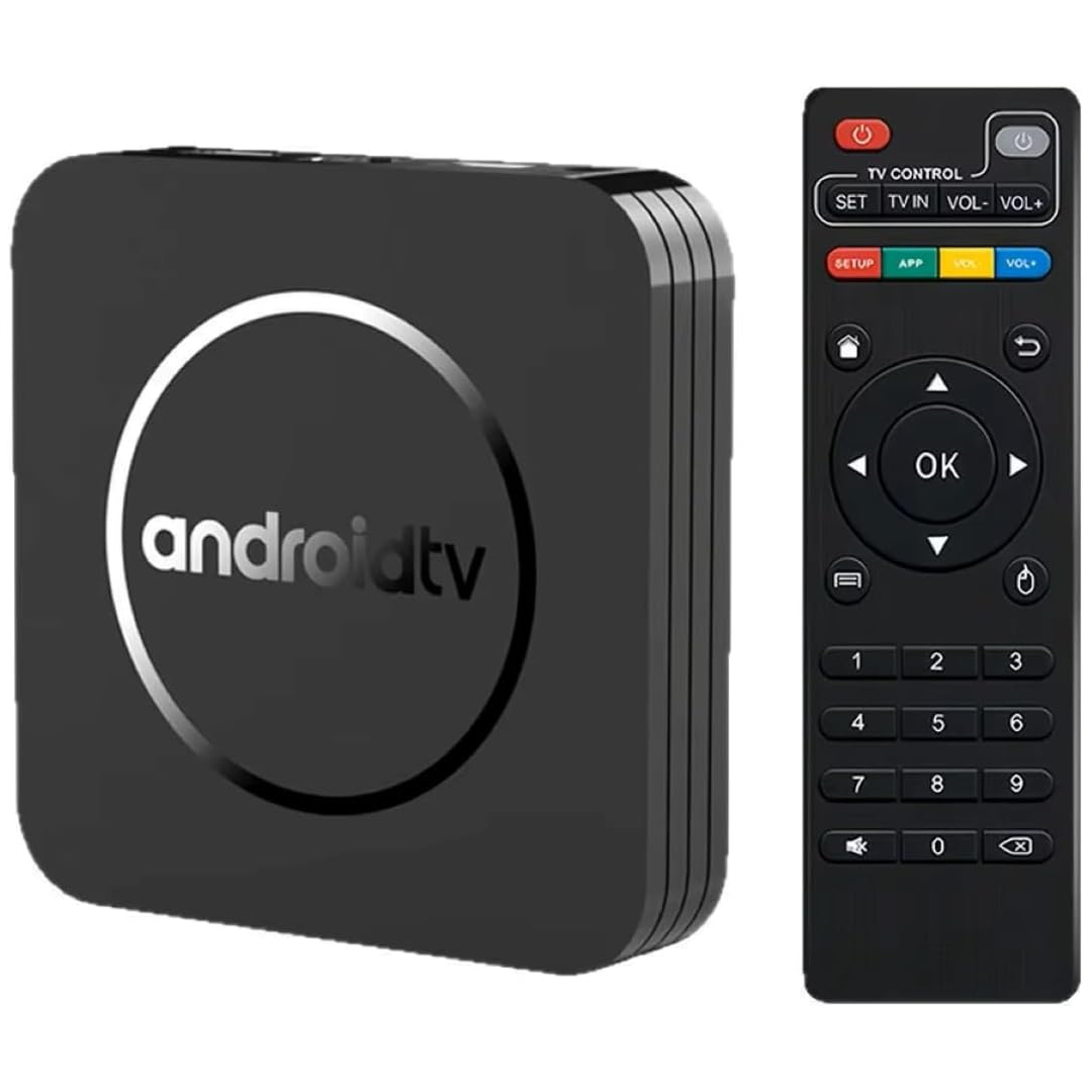 Android TV Box 8K Android 14 | 4GB RAM 64GB | WiFi Dual Band Bluetooth 5.0 | Dolby Digital DTS | 