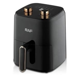 Friteuza Air Fryer RAF cu aer cald, fara ulei, Capacitate 3L, 1500W, Negru, R.5237B