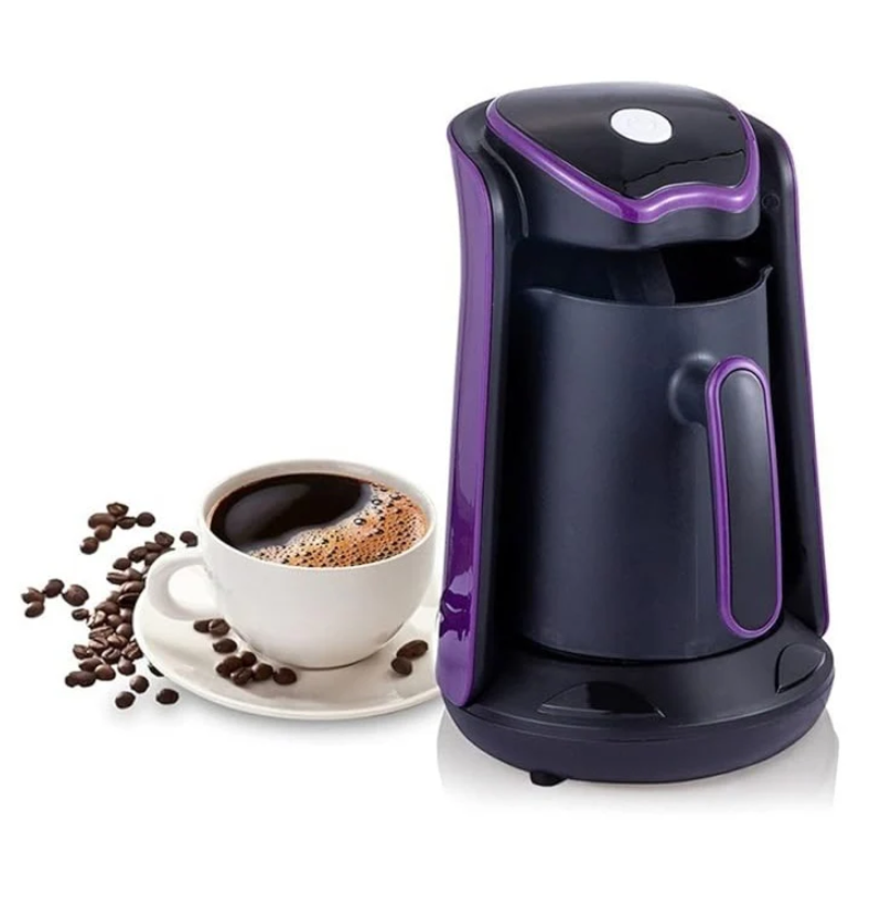 Cana Electrica pentru Cafea sau Ceai, 600W, 300ml, Negru cu Violet sau Bleu