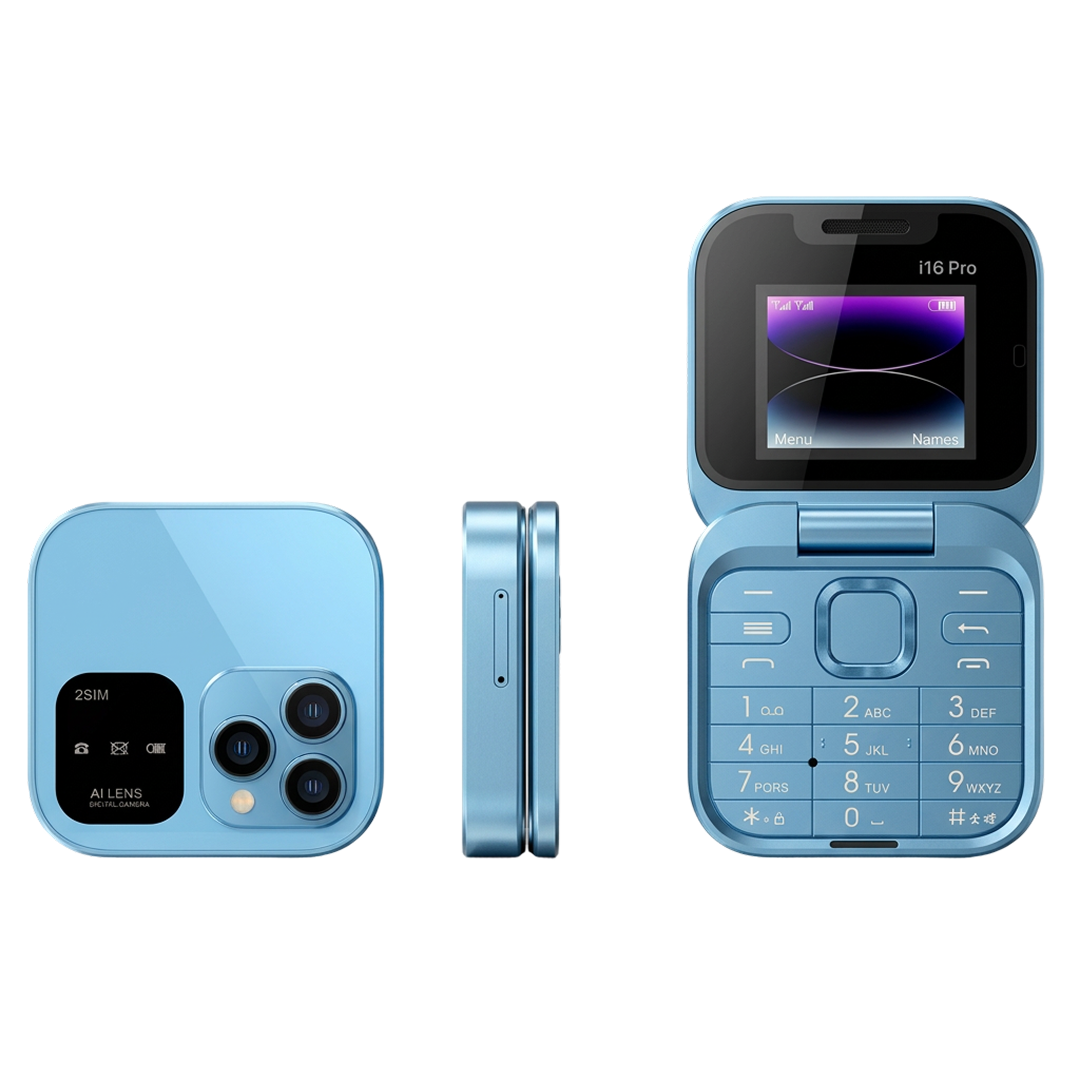 Telefon Flip i16 Pro Dual SIM | 1.77” | Camera | Bluetooth | Lanterna | Inregistrare Apel | 1000mAh
