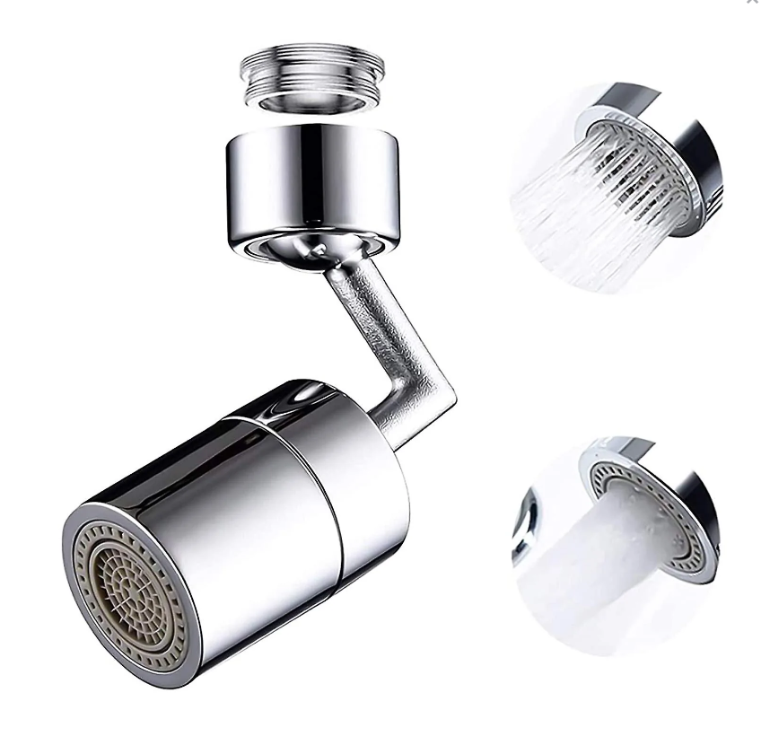 Cap de robinet rotativ, cu filtru si 2 tipuri de jet