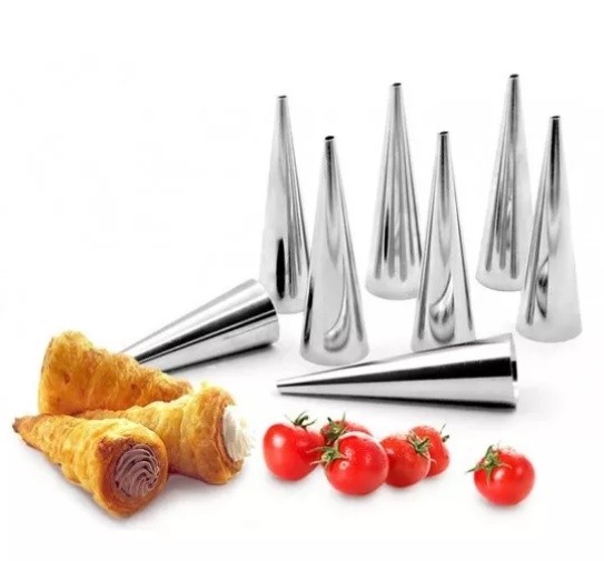 Set 10 forme conice, pentru rulouri de patiserie