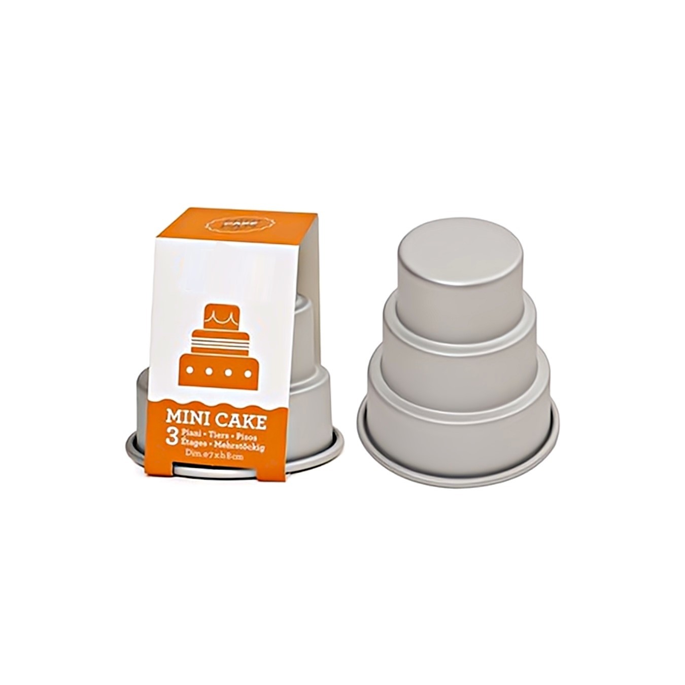 Formă de copt pentru mini-tort - set 3 bucăți