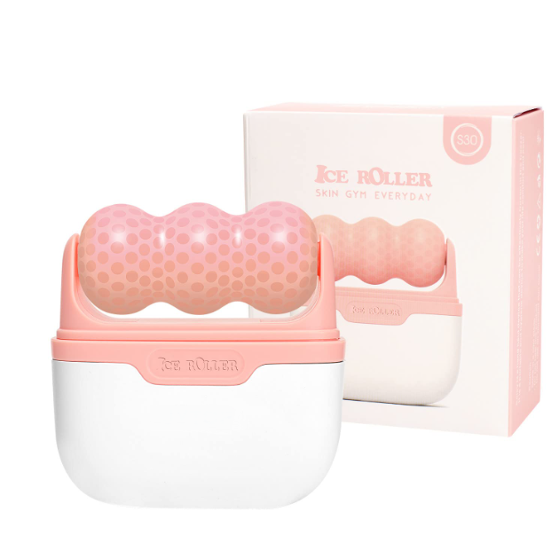 Aparat masaj, Multifunctional, Rola de gheata 2 in 1, pentru fata si ochi