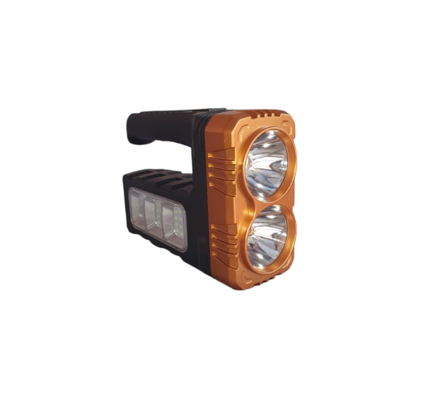 Lanterna cu 2 LED-uri frontal si 36 LED-uri lateral SMD, incarcare solara si USB