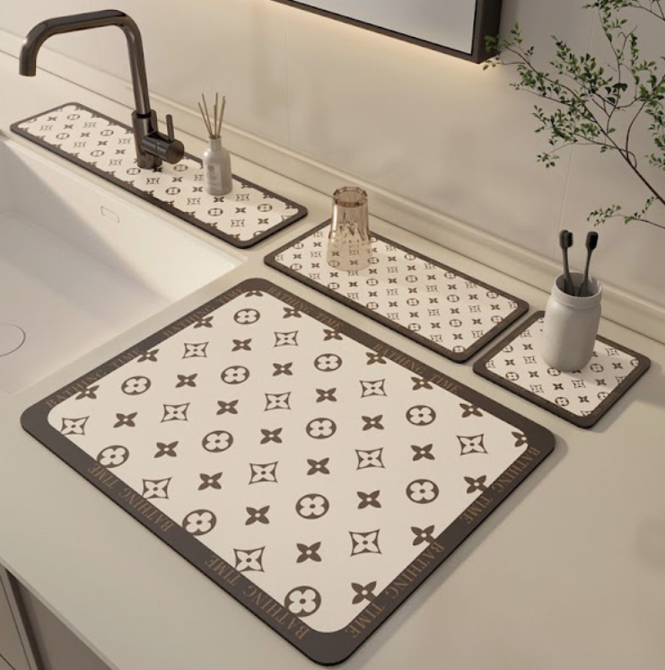 Set 4 covorase absorbante mobila baie sau bucatarie