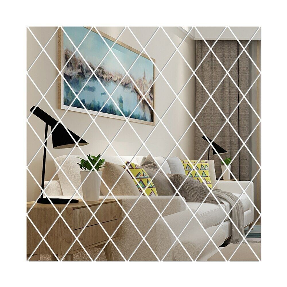 Set oglinzi acrilice, autoadezive, 58 de piese, DIMENSIUNE 100X100CM