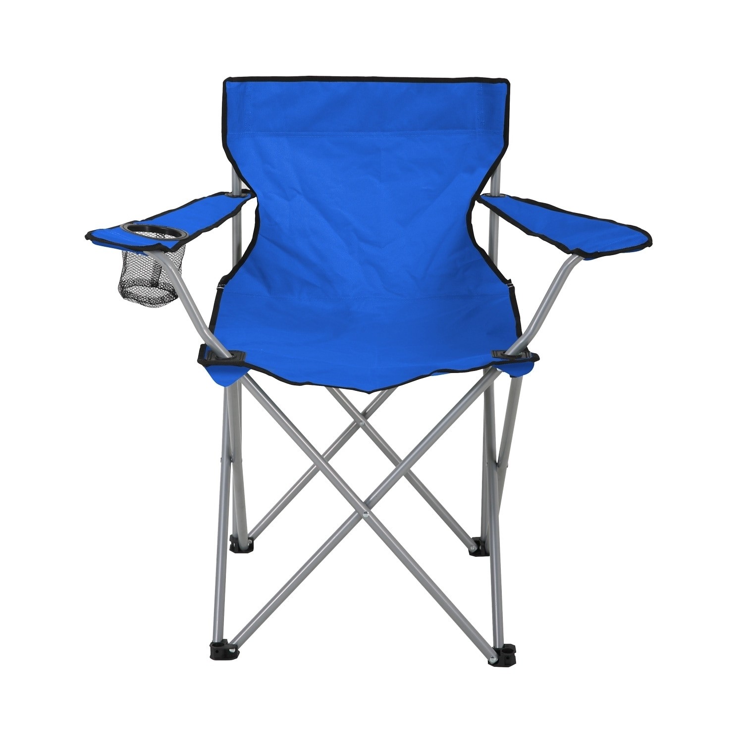 Scaun Pliant Camping | 120Kg | Suport Pahar | Structura Otel | 79x47x80 cm | Albastru