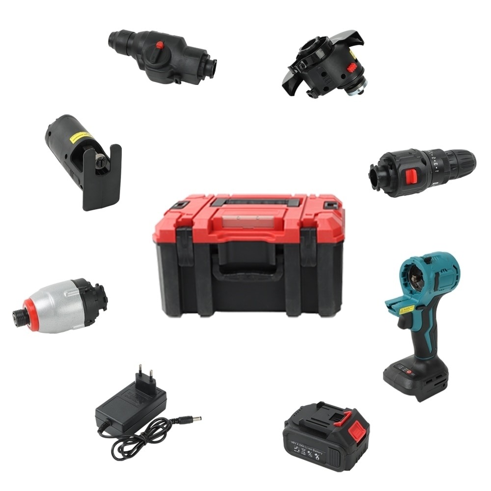 Kit Unealta Electrica Multifunctionala 6 in 1 pentru Gaurire, Polizare, Infiletare, Debitare, etc. - Universal