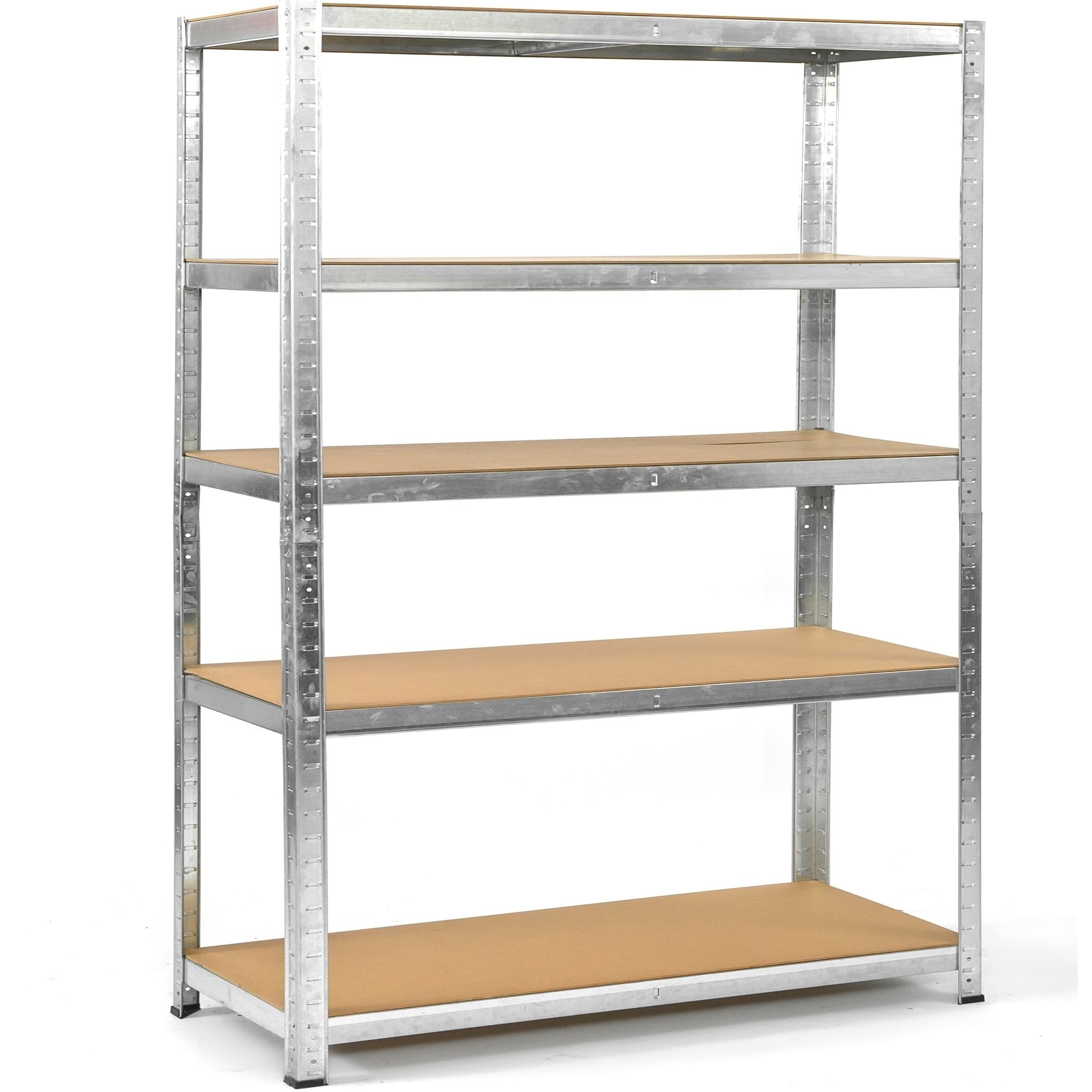 Raft Metalic Depozitare 5 Polite | Structura Otel Galvanizat | Montaj prin Clipsare | Capacitate 875Kg | Diverse Dimensiuni