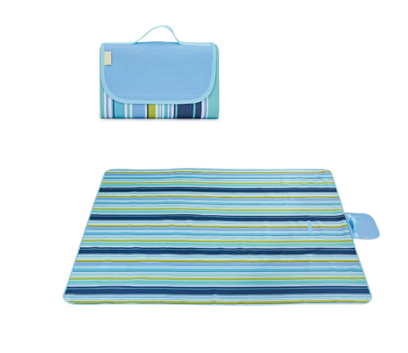 Covoras de picnic, Poliester/PVC, Portabil, Pliabil, 200x150 cm, Multicolor