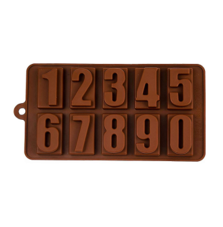 Set 2 forme cifre de ciocolata din silicon