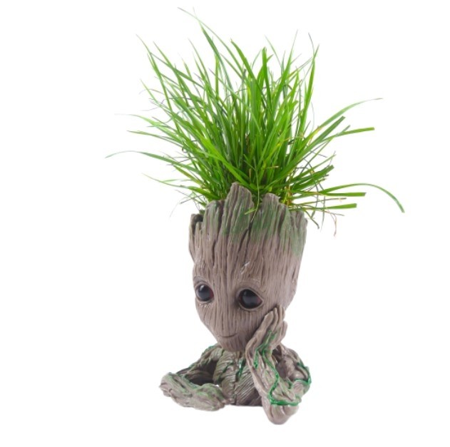 Ghiveci de flori, Groot Gardienii Galaxiei, decorare birou.