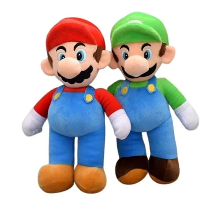 1 + 1 PROMO - Jucarie de plus Super Mario + Luigi