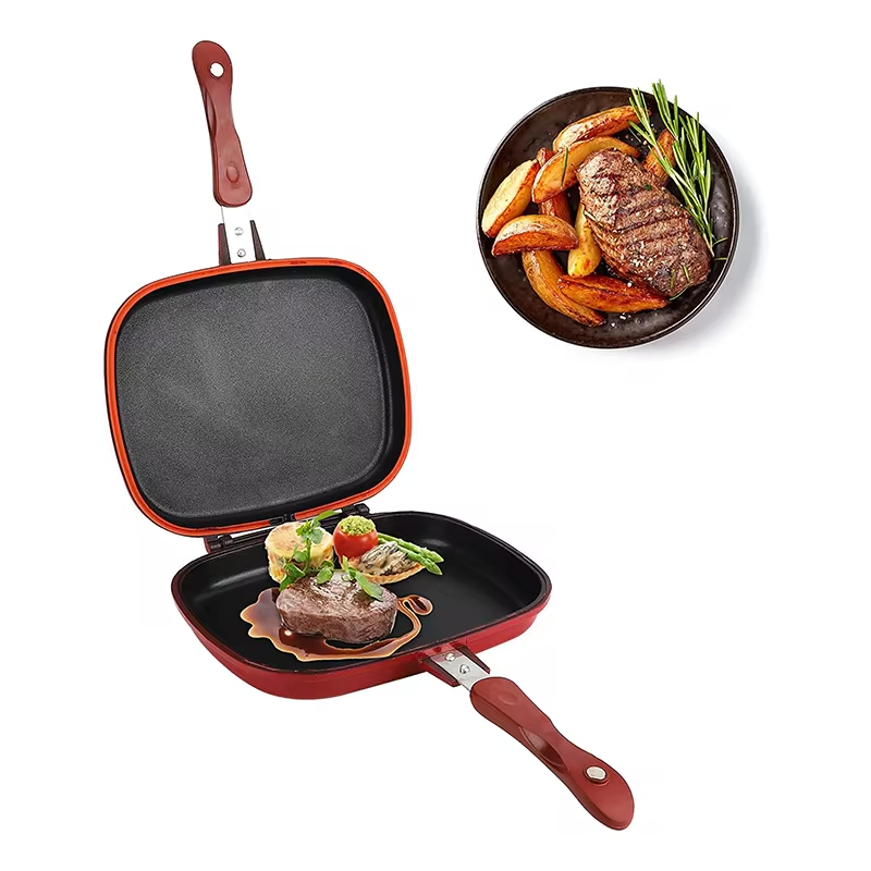 Tigaie dubleta grill, antiaderenta, 30 cm 