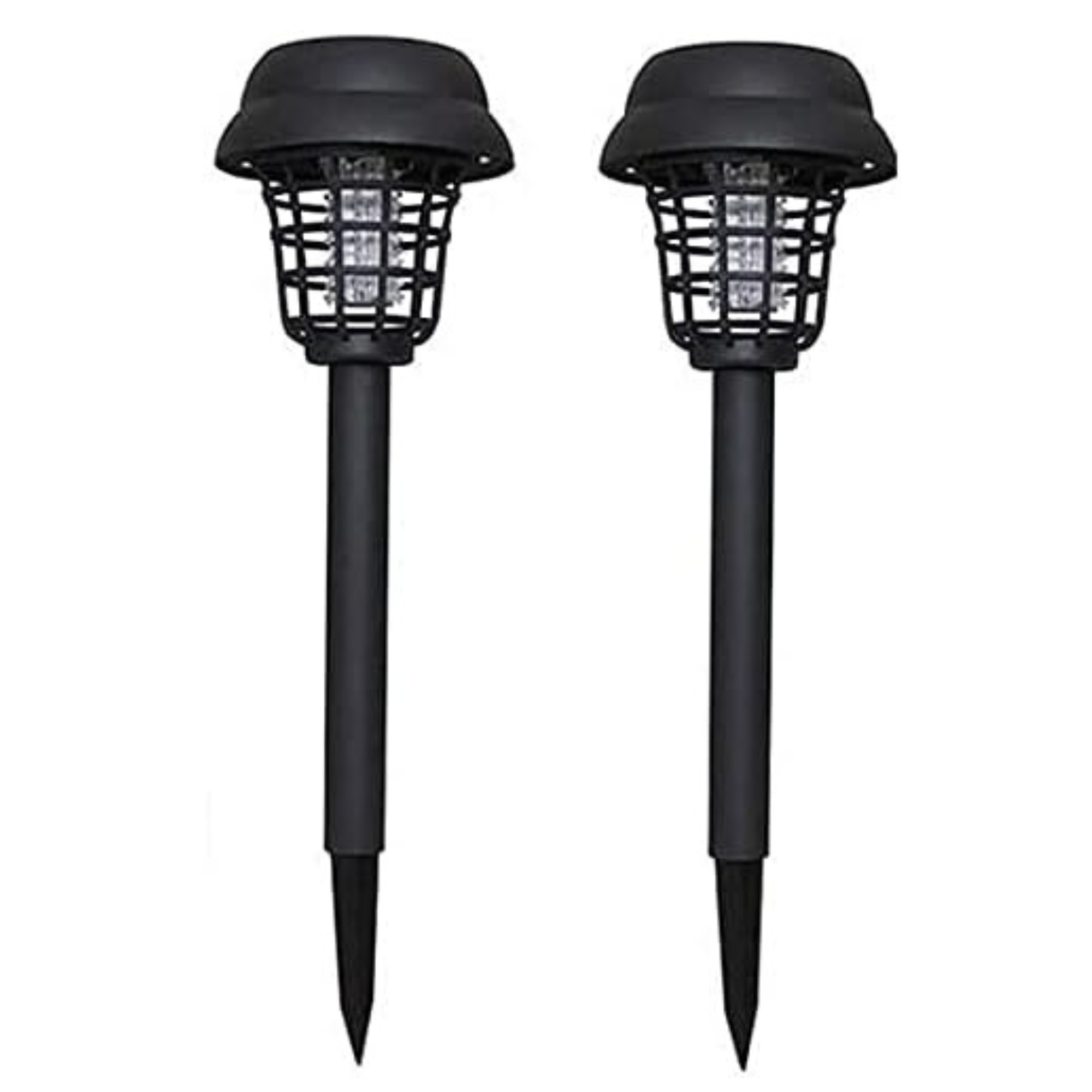 Set 2 lampi solare anti tantari LED UV – Lampa solara cu protectie eficienta, autonomie 10 ore, iluminare gradina si terasa
