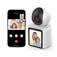 Camera video AI 360°, bidirectionala, monitorizare, cu senzor detectare plans si miscare, infrarosu pentru vizionare nocturna, ICSEE