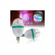 1 + 1 GRATIS - Bec cu LED rotativ, RGB proiector multicolor 3W 