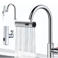 Prelungitor pentru robinet Waterfally, rotativ, 3 tipuri de jet