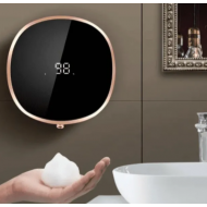 Dispenser Automat pentru Sapun si Dezinfectant cu Senzor Inteligent, Display Digital, 280ml, 3 Niveluri Dozare, Prindere de Perete Fara Gauri, Baterie Reincarcabila