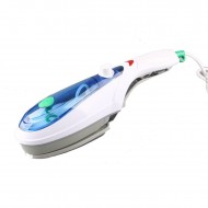 Fier de calcat vertical cu aburi , portabil cu design ergonomic, 800W- Tobi Travel Steamer, Alb/Albastru