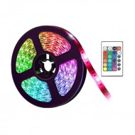 Kit Banda LED RGB cu Telecomanda, 300 LED-uri, Lungime 4.5m teleMAG