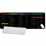 1 + 1 GRATIS - Mousepad Gaming, Combinatii taste, 30x60cm, Negru