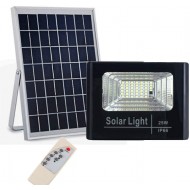 Proiector led 200W Rezistent La Apa cu panou solar, telecomanda cu functii multiple