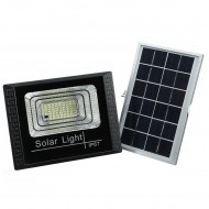 Proiector LED exterior de 100W cu panou solar, telecomanda cu functii multiple