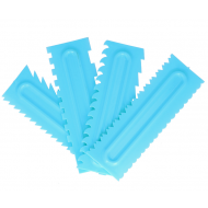 Set 4 raclete tort din plastic, 8 modele diferite