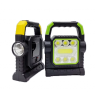 Lanterna cu incarcare solara, multifunctionala, 2 becuri HC-7078-B