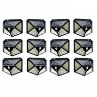 Set 12 Lampi solare 100 LED, cu senzor de miscare teleMAG
