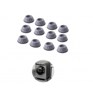 Set de 12 picioruse, anti-zgomot si antiderapante, suporti amortizare vibratii masina de spalat, amortizoare uscator de rufe, frigider, mobilier