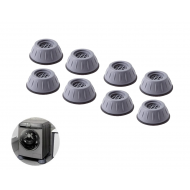 Set de 8 picioruse, anti-zgomot si antiderapante, suporti amortizare vibratii masina de spalat, amortizoare uscator de rufe, frigider, mobilier